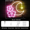 Kullneon Sakura Moon Neon Sign Star Neon Signs for Wall