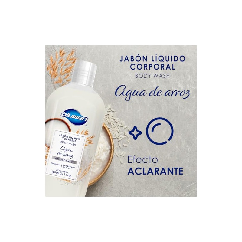 BLUMEN Body Wash Agua de Arroz 650 ml