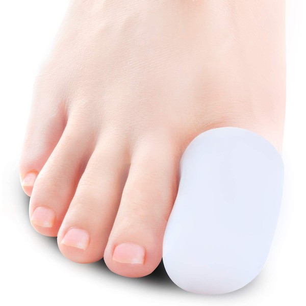 Welnove 10 Pack Big Toe Caps Gel Toe Protectors - Cushions to Protect The Big Toe and Prevent Blister, Callus & Corn, Relief from Missing or Ingrown Toenails