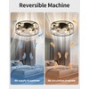 KDG 19.7″ Retro Low Profile LED Ceiling Fans with Light,
