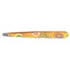 Nippes Retro Cosmetic Tweezers Orange | Slant Tip | Stainless