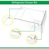 [2 Pack]Upgraded 240337103 Refrigerator Crisper Drawers Bins Suitable For Frigidaire
