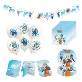 Chaks - Set per feste Naruto per bambini, accessori per feste di compleanno