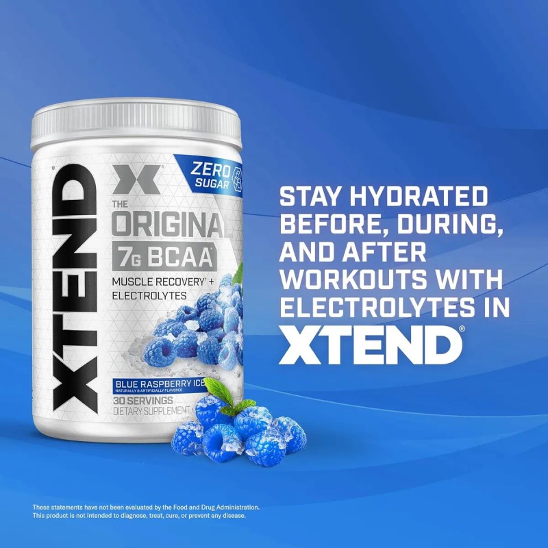 Suplemento en bcaa Mezcla de Aminoácidos Polvo Xtend sabor frambuesa