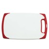 Starfrit 10-Inch x 6-Inch Antibacterial Cutting Board, White and Red