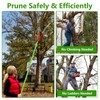 Pole Saws for Tree Trimming, 8.2-15FT Extendable Manual Pole Saw,