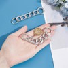 UNICRAFTALE About 2Pcs 4.25" Purse Extender Chain Silver Bag Extender