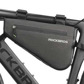 ROCKBROS 5L Bike Bicycle Frame Bag Waterproof Bikepacking Bike Bag Triangle Frame Bag Large Bike Storage Bag Under Frame 5L