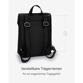 Kapten & Son Vallen Backpack 6 L | Backpack Women & Men | Small Backpack Ideal as a Daypack, Daypack, City Backpack | Backpack Handbags, all black