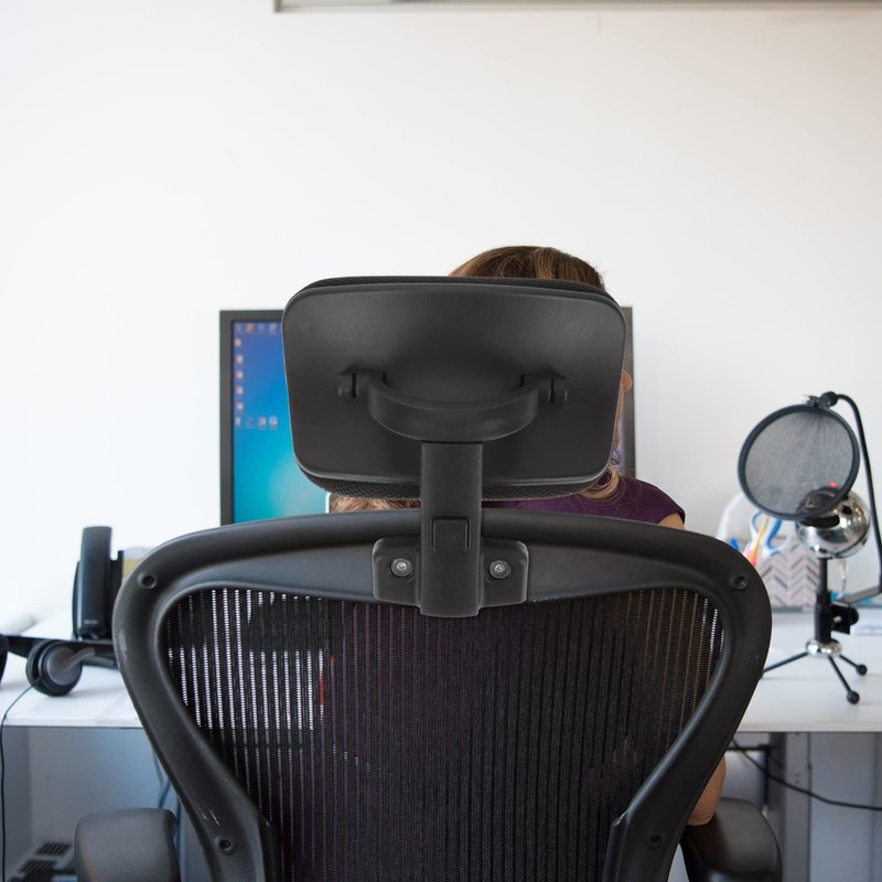 STOBOK Office Chair Aftermarket Headrest Adjustable Neck Cushion Mesh Material