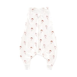 TRÄUMELAND Baby Sleeping Bag with Feet 0.5 TOG Mermaid, Summer Pajamas, Lightweight, Breathable Baby Sleeping Bag, Oeko-Tex 100 Certified