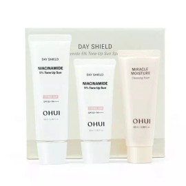 OHUI [오휘] 데이쉴드 나이아신아마이드 5 톤업 선 1.5종 세트_P419045456 OHUI Day Shield Niacinamide 5% Tone Up Sun Set