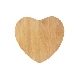 APOLLO THE HOUSEWARE BRAND Heart Board, Hevea Wood, Chopping, Serving Board for Cheese Charcuterie, for Anniversary, Birthday, Christmas, Size 28x28x15cm, Brown