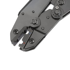 sourcing map Ratchet Crimping Press Plier Crimper Tool Awg 20-14 for 1.5-2.5mm2 Insulated Flag Terminal Connector