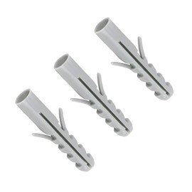 TERF® M10 X 50mm Nylon Wall Plug M10(10mm) X 50mm Expansion Rimless Plug Anchor For Fixing Screws Securely into Drywall Concrete Stone Bricks Hardened Material - Pack of 50