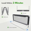 FAMILL Bed Rail for Toddlers, Toddler Bed Rails, 2 Minutes