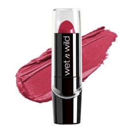 wet n wild Silk Finish Lipstick, Hydrating Rich Buildable Lip Color, Formulated with Vitamins A,E, & Macadamia for Ultimate Hydration, Cruelty-Free & Vegan - In The Near Fuchsia