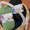 Wool for Crochet, 12 x 50 g Crochet Yarn, Black
