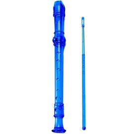 Flauta Dulce Soprano de 8 Agujeros, Flauta de Transparente Estilo con Varilla de Limpieza, Caballo Música Soprano Flauta, Flauta Escolar Dulce para Niños y Estudiantes, Entretenimiento en Casa