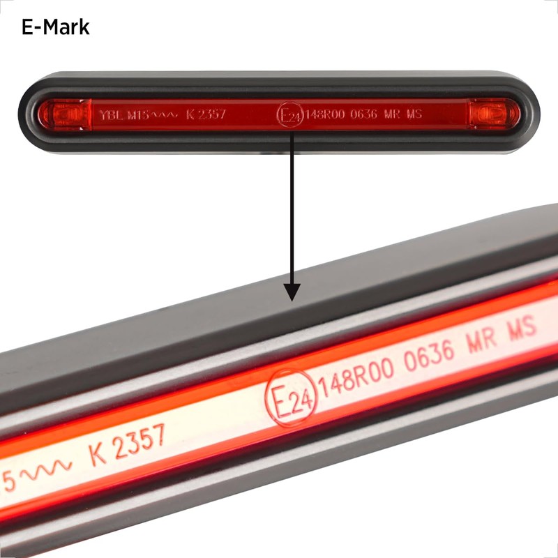 evermotor 6-58 V Brake Light Bicycle Rear Light, StVZO Approved