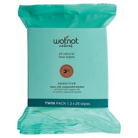 Wotnot Buy Wotnot Naturals Natural Facial Wipes Sensitive Twin Pack 2 x 25 Packs Online