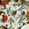 Artoid Mode Stars Leavses Pine Cone Christmas Table Runner, Seasonal
