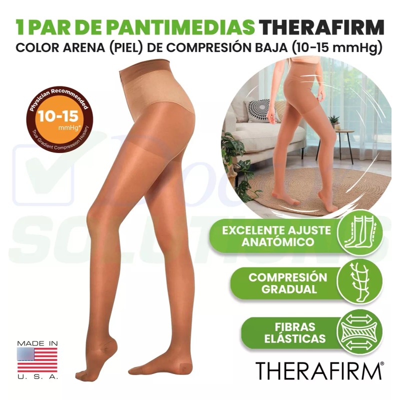 Pantimedia Therafirm De Baja Compresión (10-15 Mmhg) Talla M