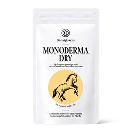 Sensipharm Monoderma Dry - Naturally Helps with Dry Eczema, Itching, Skin, Coat, Problems - 180 Tablets of 1000 mg for Horses