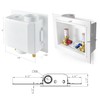 EFIELD Washing Machine Outlet Box, 1/2" Pex-A F1960 Expansion Connection