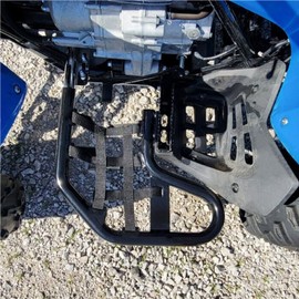 ECOTRIC Nerf Bars w/Nets Guards Rack Compatible with 2001-2024 Honda TRX 250X Sportrax 250 Aluminium+Steel+PP Black+Silvery