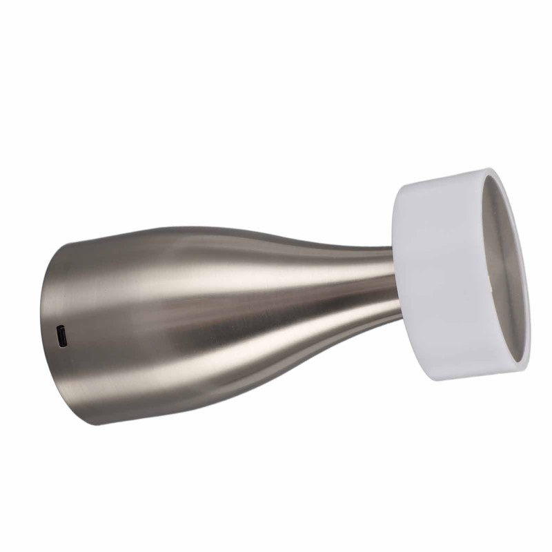 Metal Table Lamp Stepless Dimmable 3 Color Touch Control Rechargeable