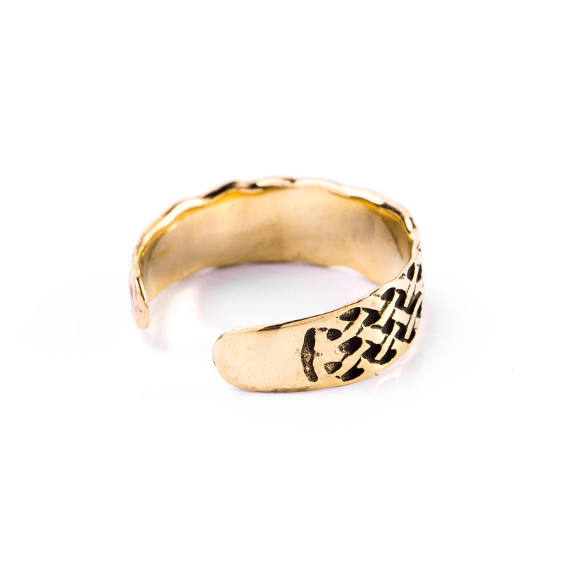 Windalf Celtic Thoralf 6mm Celtic Knot Foot Ring Bronze, Bronze