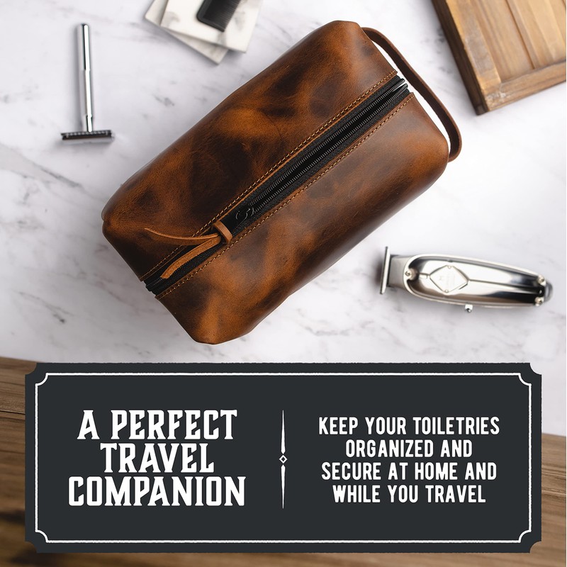 Main Street Forge Dopp Kit | Premium Full Grain Leather