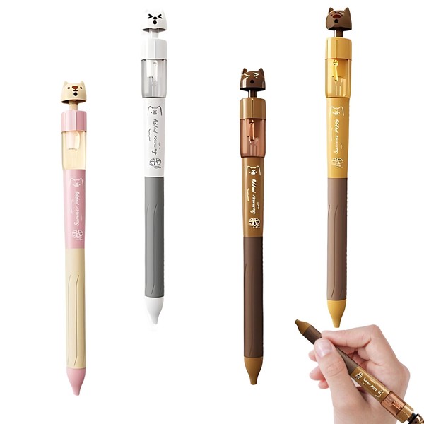 4 Stück Spritzstifte, Witziger Wassersprühstift, 2-In-1 Wasseerspeiender Beschreibbarer Stifte, Tierform