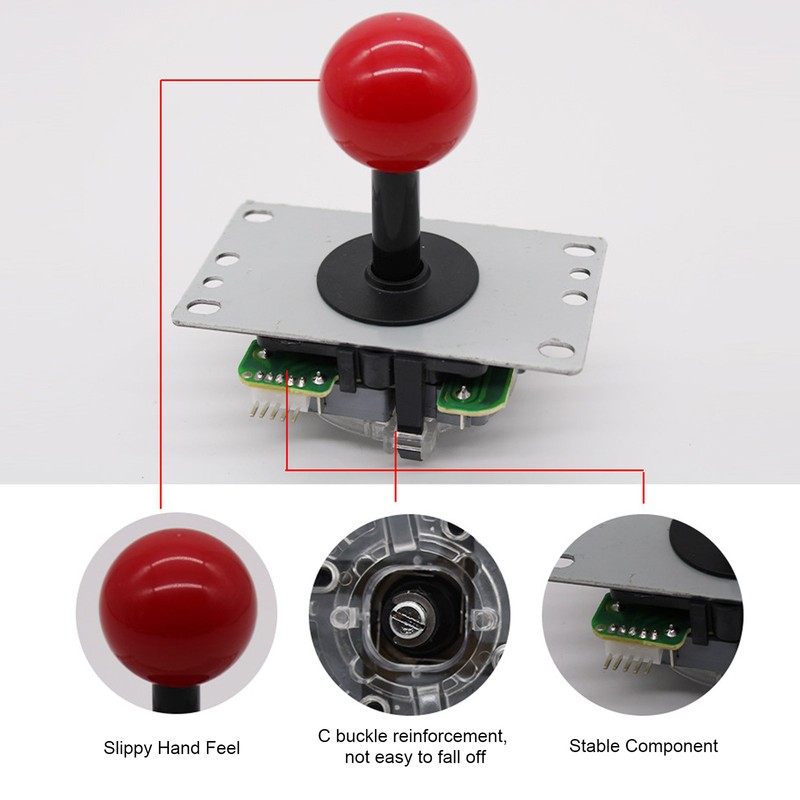 Arcade Joystick Gamepad DIY Joystick Arcade Game Fighting Stick Replacement
