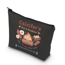 Calcifer's Bed & Breakfast Tote Bag Anime Lover Gift for Women Mother Best Friend (BLK-Calcifer's bag)