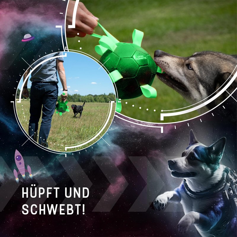 Dog Comets Hypernova - Hundespielzeug - Hundeball mit Nylonschlaufen -