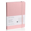 EMOMAS Lined Journal Notebook, (pink), 160 Pages, Medium 5.7 inches