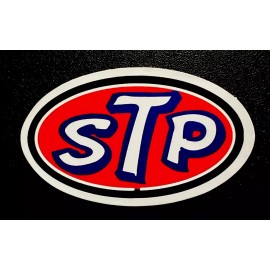 Parts Warehouse STP Engine Oils Vintage Looking Approx Size 3-1/4”X 2” Matte Finish Self Adhesiv