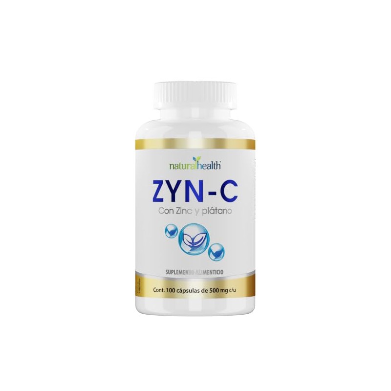 Natural Health ZYN-C | Suplemento Alimenticio con Óxido de Zinc,