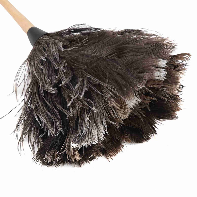 Handmade Washable NOn electrostatic Ostrich Feather Duster with Wooden Handle
