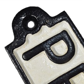 AB Tools Private Cast Iron Sign Plaque Door Wall Fence Cafe Shop Pub Hotel Bar Office