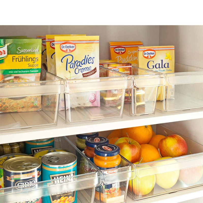 Rotho Loft fridge organizer, plastic (SAN), transparent, size S: 1.6