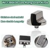 Upgraded Stainless Steel W11366438 Stove Knobs, Compatible with Whirlpool Range