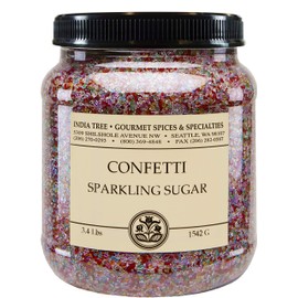 India Tree Confetti Sparkling Sugar, 3.4 lb 3.4 Pound (Pack of 2)