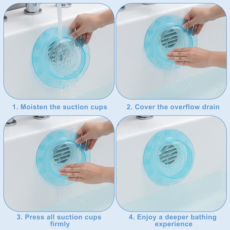 6.1 Inch Bathtub Overflow Drain Cover, Bath Tub Stopper Universal