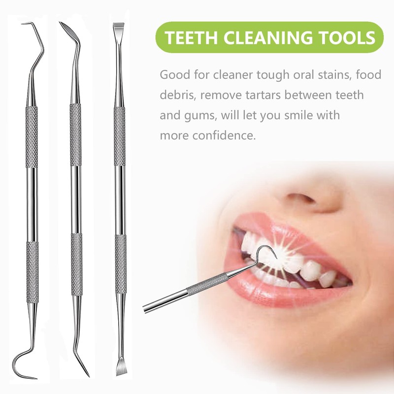 PARYUNGR Dental Tools, Professional Teeth Cleaning Oral Care Hygiene Kit,