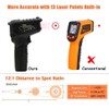 IR01B Industrial Thermometer 50℃~550℃ (58℉~1022℉) Portable Infrared Temperature Tester Black