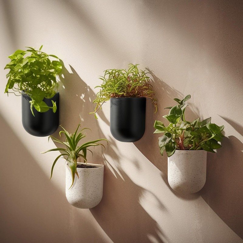 LA JOLIE MUSE Wall Hanging Planters for Indoor Plants，Hanging Flower