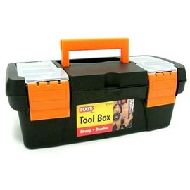 Portable Mini Toolbox Hand Held Carry Storage Lockable Small Tool Box 10"x 5"x5”